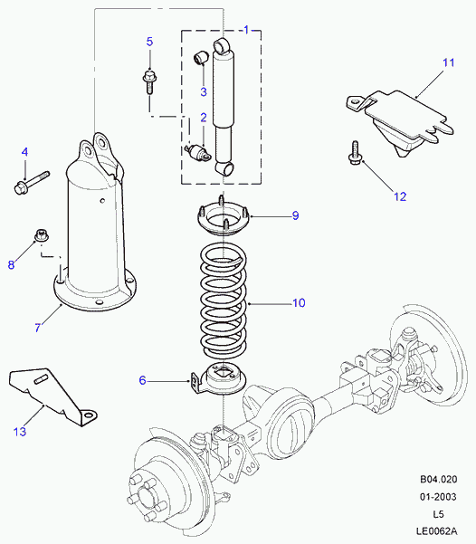 Land Rover RNB103533 - Amortizators autodraugiem.lv