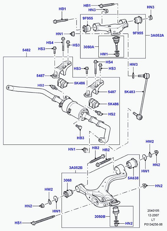 Rover RBJ501280 - Neatkarīgās balstiekārtas svira, Riteņa piekare autodraugiem.lv