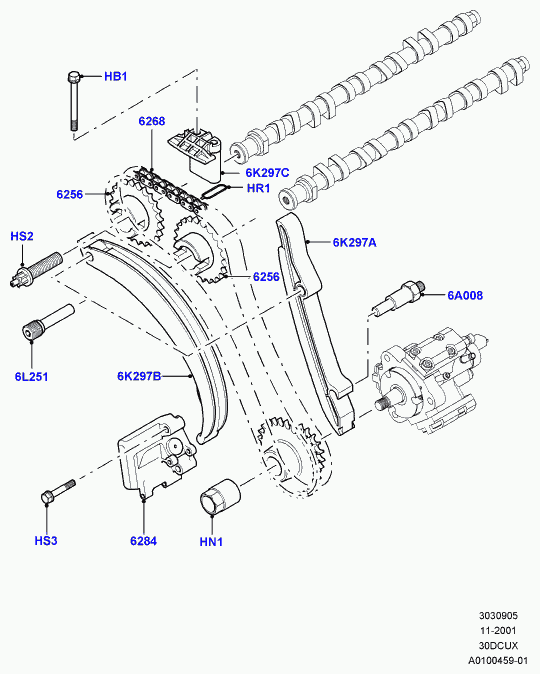 Land Rover LHN 100840L - Sadales vārpstas piedziņas ķēde autodraugiem.lv