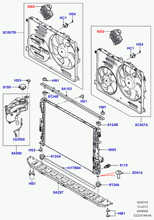 Land Rover LR006715 - Radiators, Motora dzesēšanas sistēma autodraugiem.lv