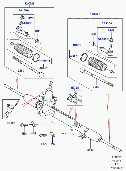 Land Rover LR019434 - Stūres mehānisms autodraugiem.lv