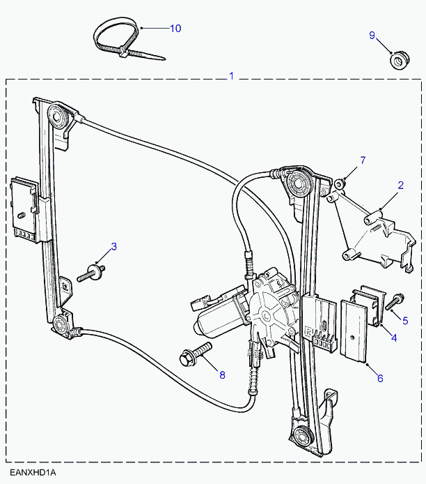 Land Rover CVH101150 - Stikla pacelšanas mehānisms autodraugiem.lv