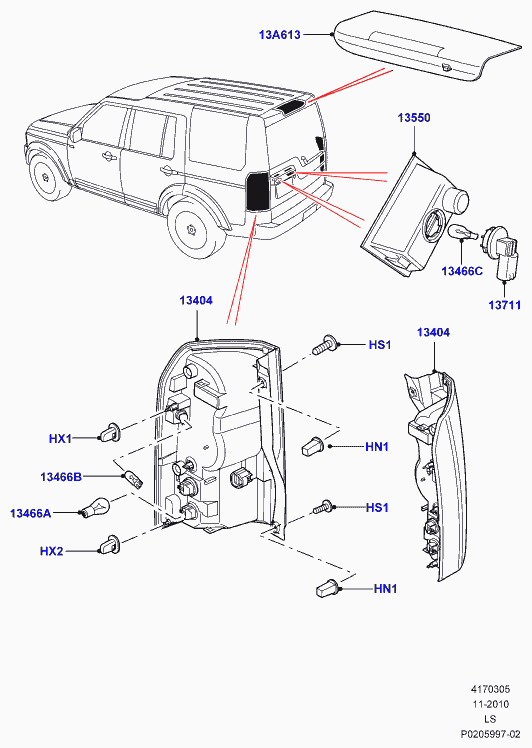 Land Rover LR000863 - Kvēlspuldze, Dienas gaismas lukturis autodraugiem.lv
