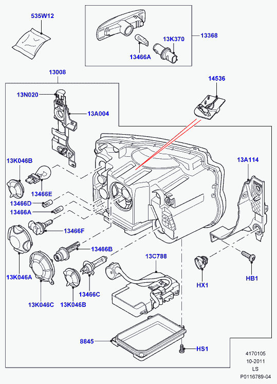 Land Rover XZQ000011 - Bulb, H7 12V 55W, For Headlamp High/Low Beam autodraugiem.lv