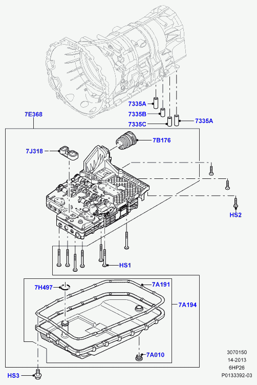 Land Rover TED500010 - Eļļas vācele, Automātiskā pārnesumkārba autodraugiem.lv