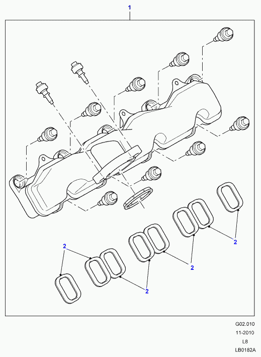 Land Rover LR018370 - Blīve, Ieplūdes kolektors autodraugiem.lv