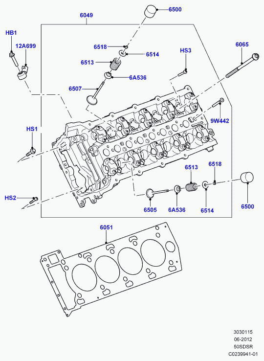 Lancia LR035551 - Izplūdes vārsts autodraugiem.lv