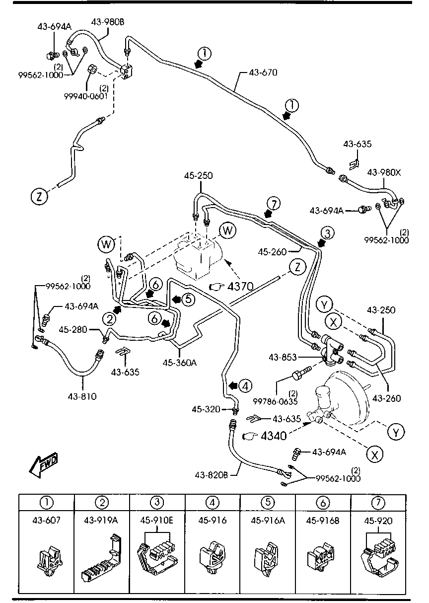 MAZDA NA75-43-820A - Bremžu šļūtene autodraugiem.lv