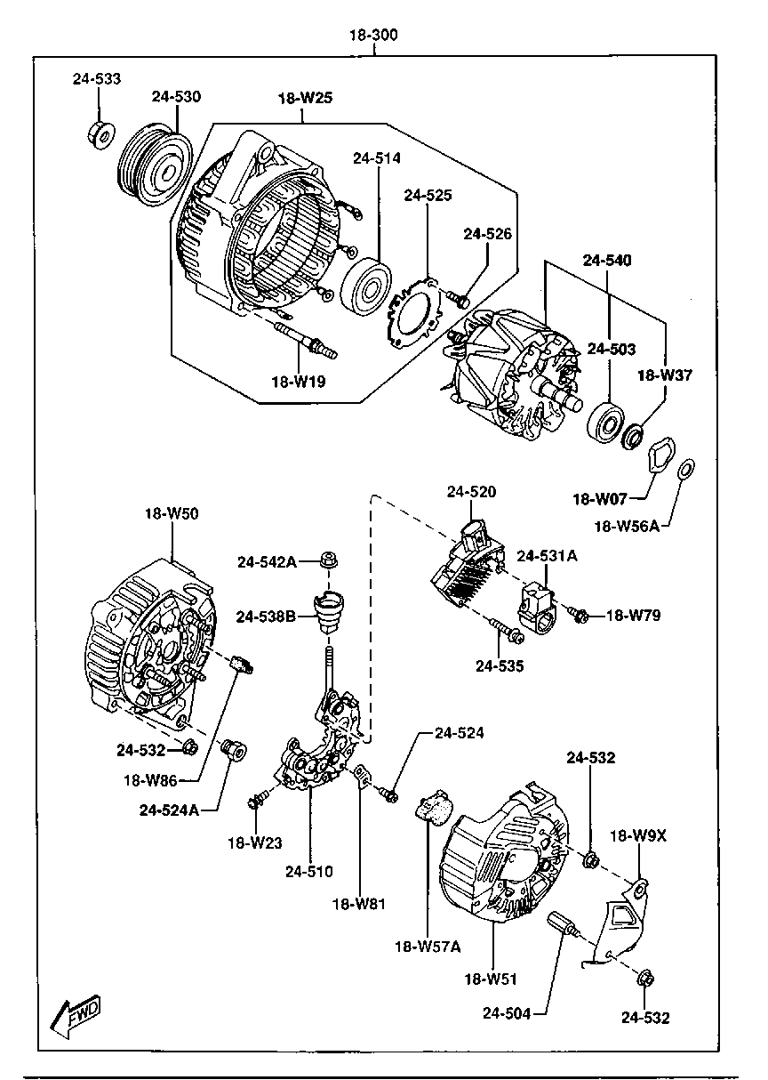 MAZDA KL47-18-W60 - RECTIFIER autodraugiem.lv