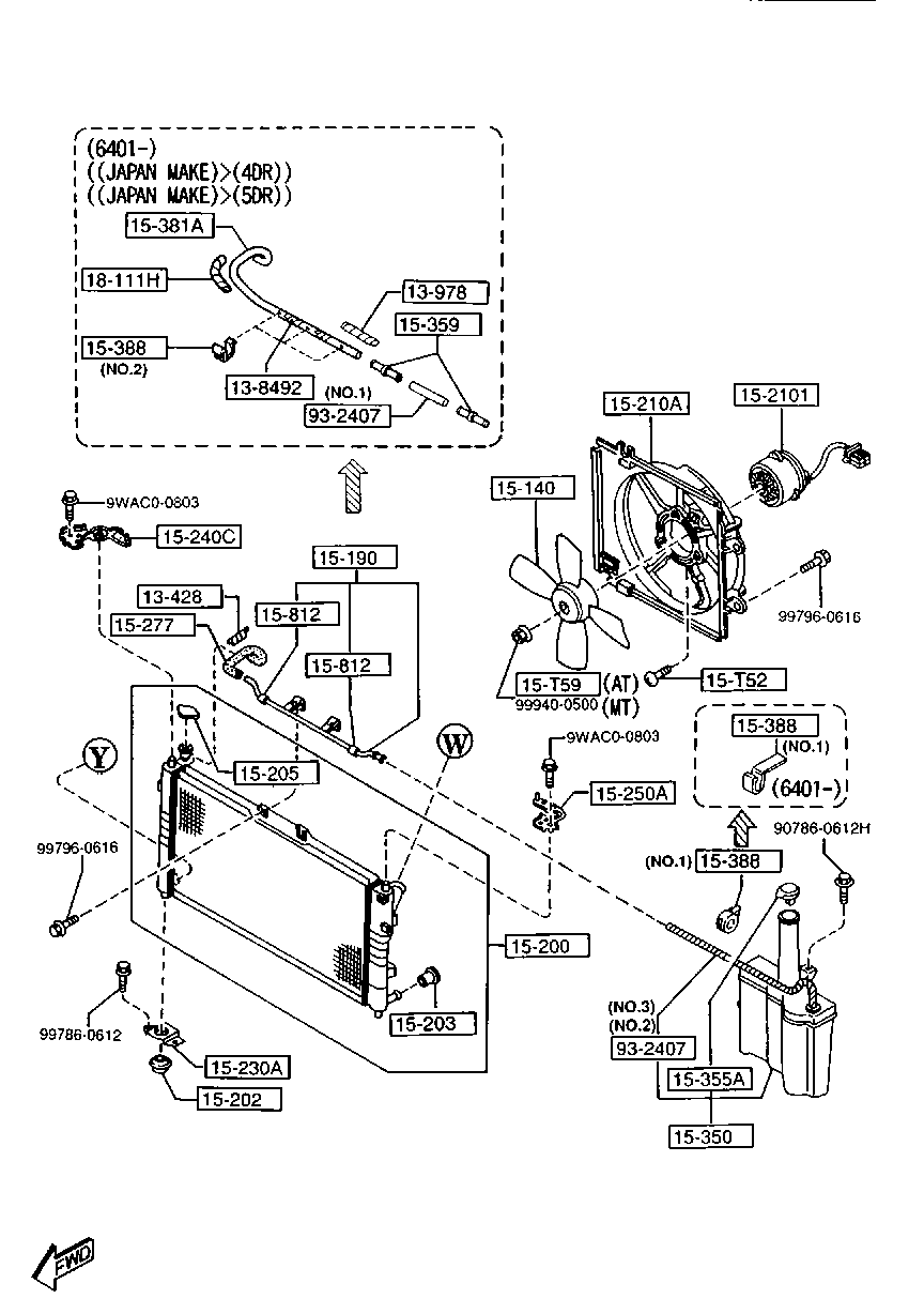 MAZDA FS37-15-200A - Radiators, Motora dzesēšanas sistēma autodraugiem.lv