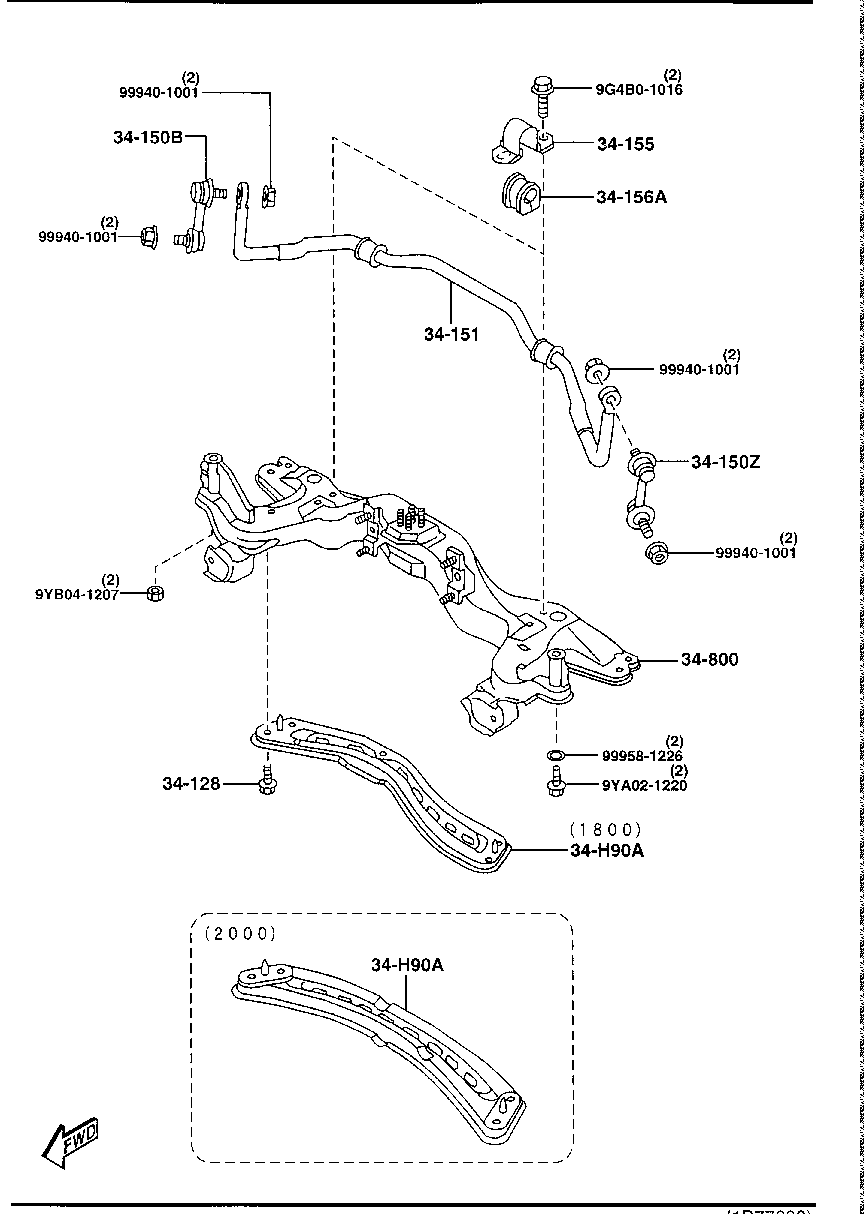 BAW GA2A-34-150A - Stiepnis / Atsaite, Stabilizators autodraugiem.lv