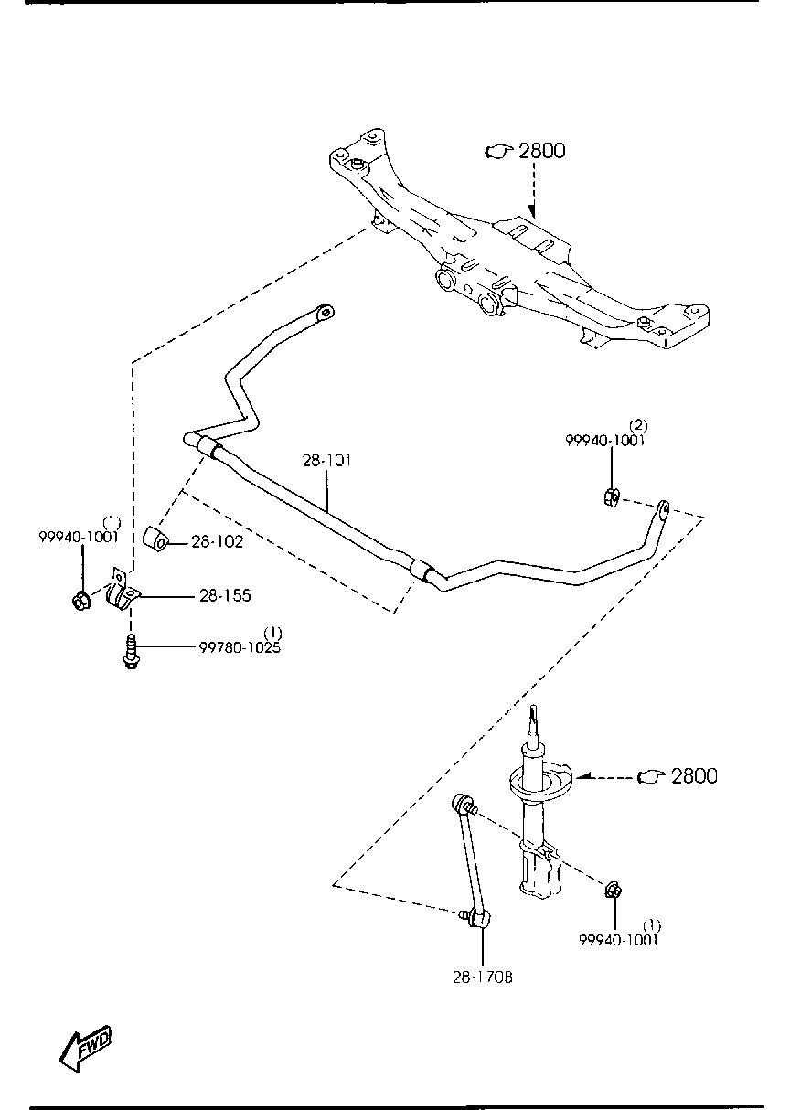 NISSAN BC1D-28-170A - Stiepnis / Atsaite, Stabilizators autodraugiem.lv