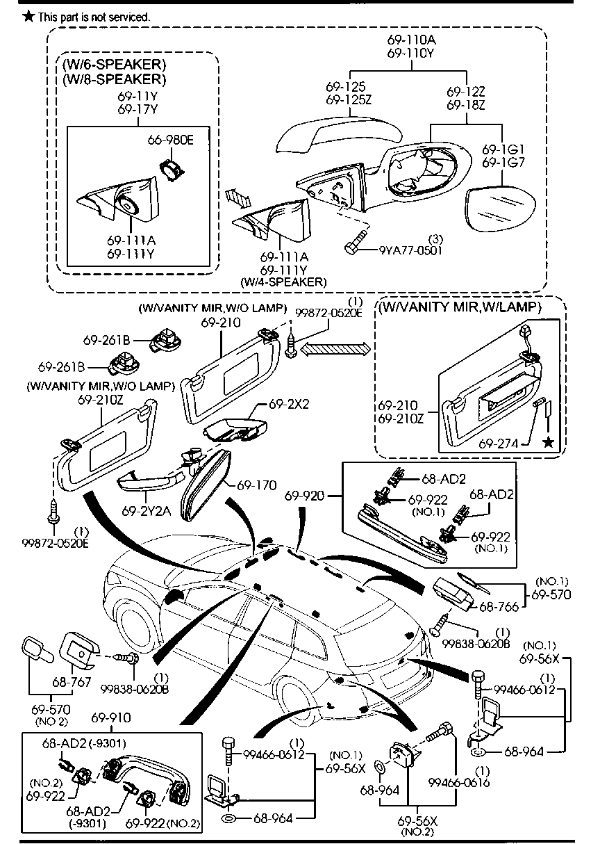 MAZDA GS1E-69-1N7 91 - Ārējais atpakaļskata spogulis autodraugiem.lv