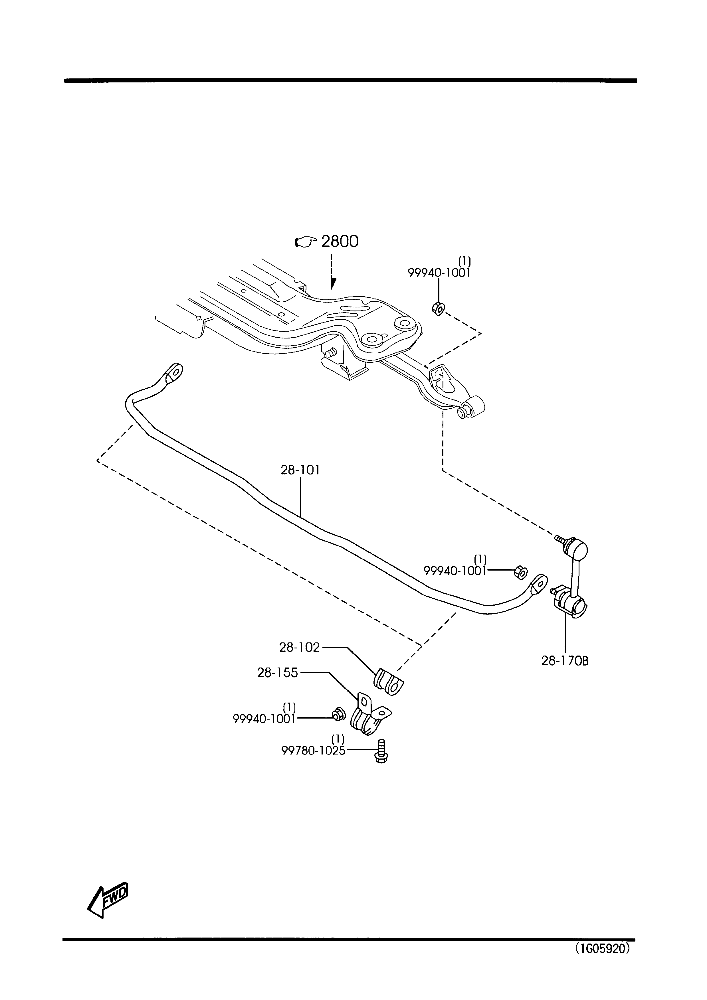 MAZDA GD1J-28-170 - Stiepnis / Atsaite, Stabilizators autodraugiem.lv