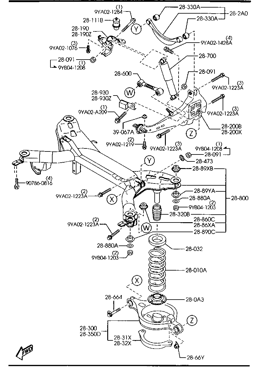 Mercury G26A-28-500B - Neatkarīgās balstiekārtas svira, Riteņa piekare autodraugiem.lv