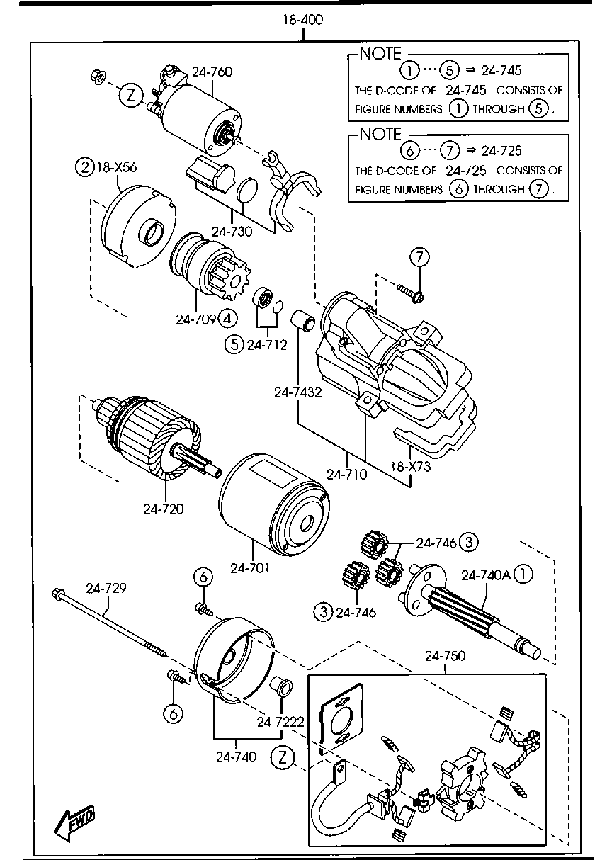 MAZDA LF4J-18-400 - Starteris autodraugiem.lv