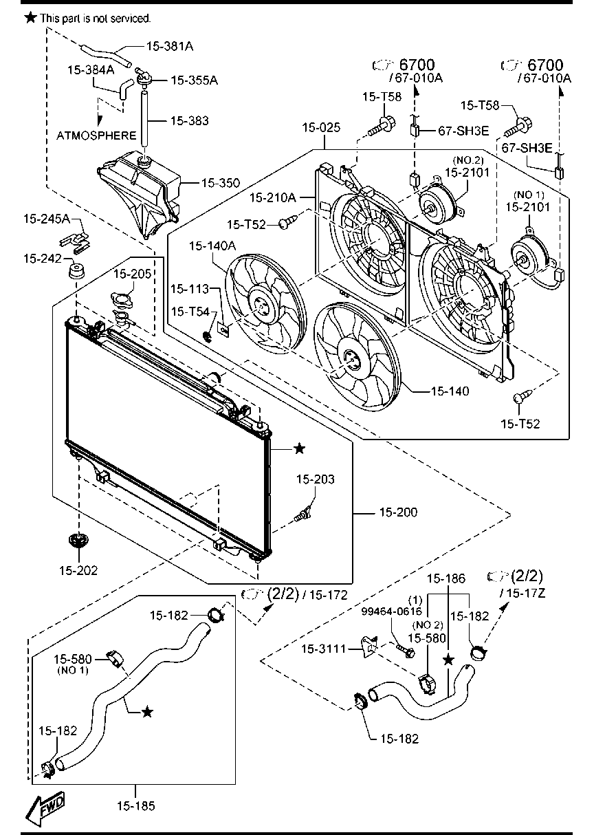 MAZDA PE20-15-205 - Vāciņš, Radiators autodraugiem.lv