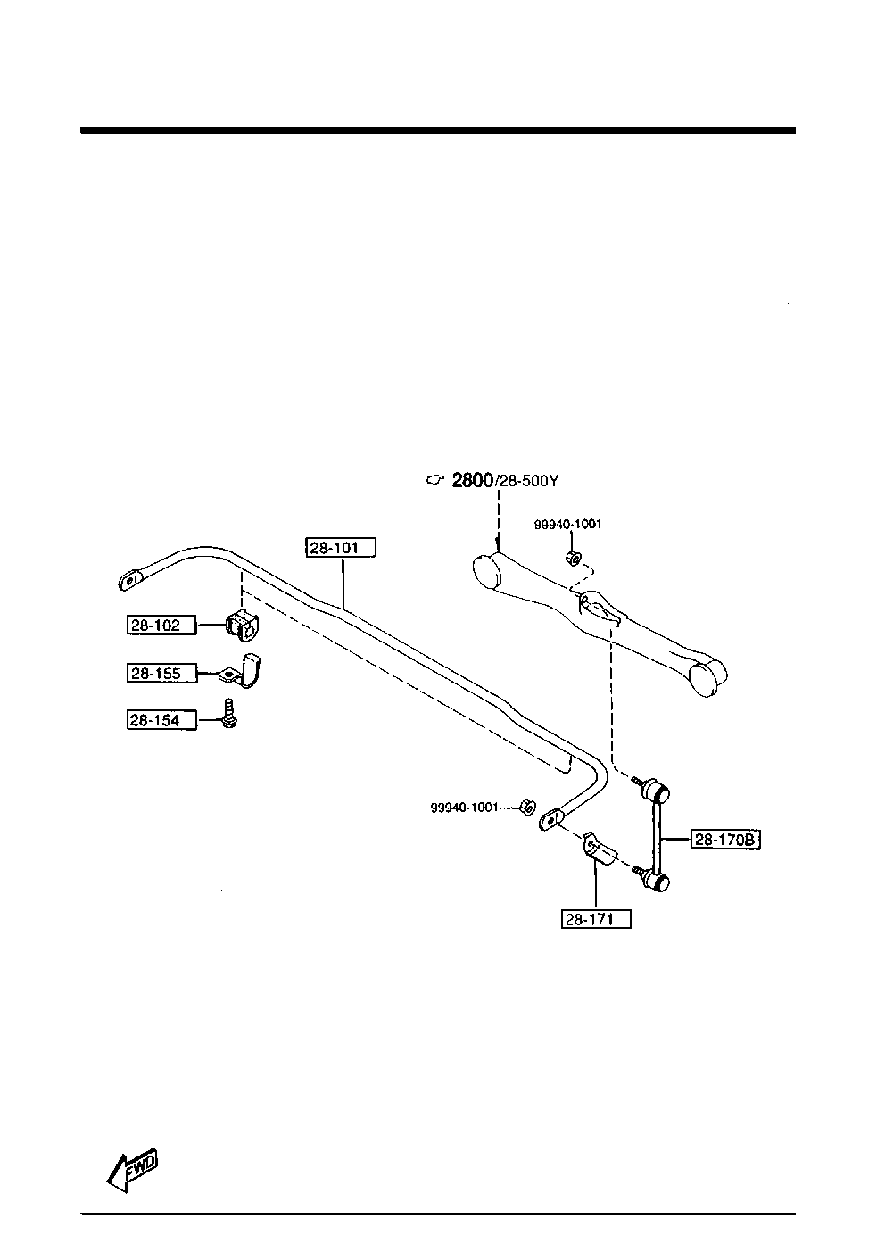 FORD EA01-28-170D - Stiepnis / Atsaite, Stabilizators autodraugiem.lv