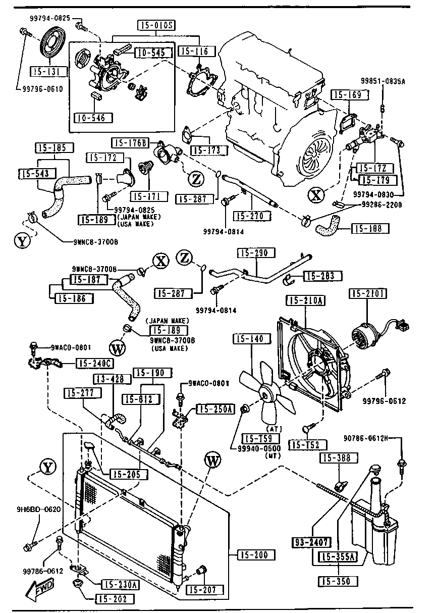 MAZDA FS19 15 200 E - Radiators, Motora dzesēšanas sistēma autodraugiem.lv