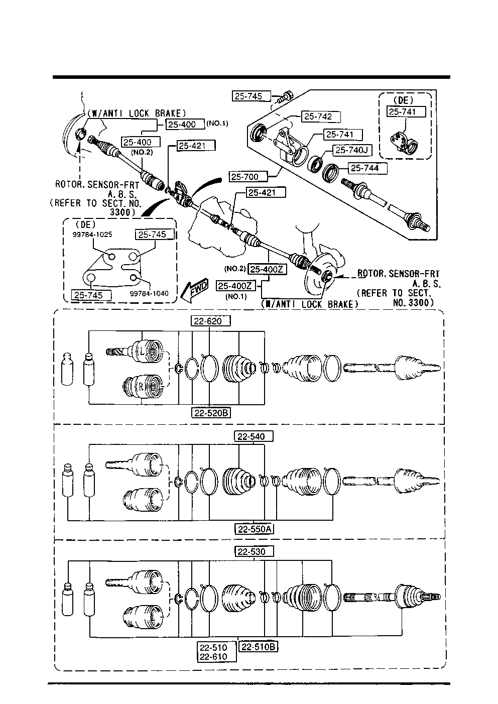 FORD ASIA / OCEANIA G568-22-530 - Putekļusargs, Piedziņas vārpsta autodraugiem.lv