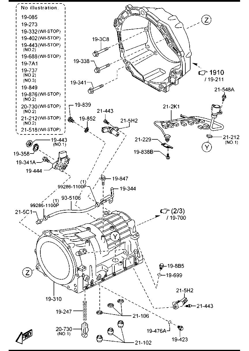 MAZDA SJ01-21-5H2 - Rotācijas frekvences devējs, Automātiskā pārnesumkārba autodraugiem.lv