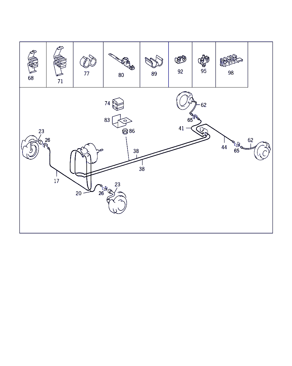 Mercedes-Benz A 638 428 08 35 - Bremžu šļūtene autodraugiem.lv