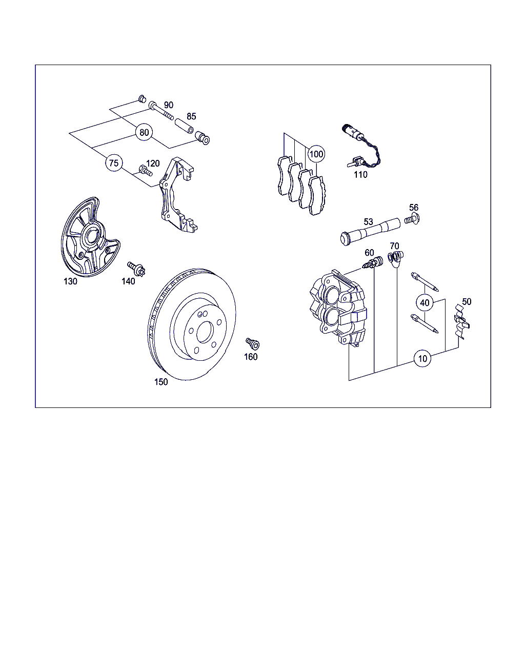 Mercedes-Benz A 000 421 88 91 - Piederumu komplekts, Disku bremžu uzlikas autodraugiem.lv