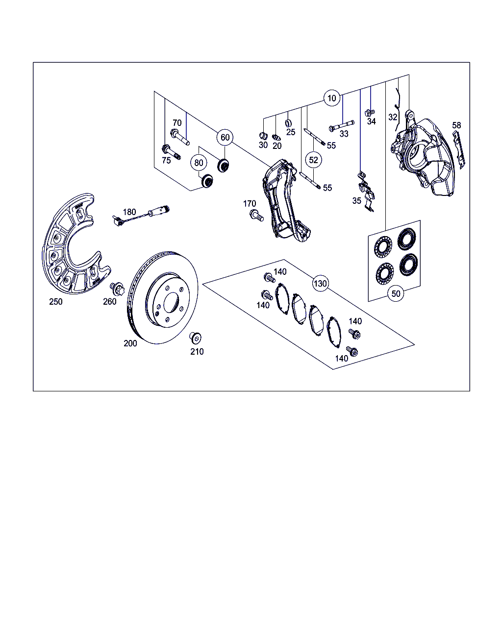 Mercedes-Benz A 008 420 17 20 - Bremžu uzliku kompl., Disku bremzes autodraugiem.lv