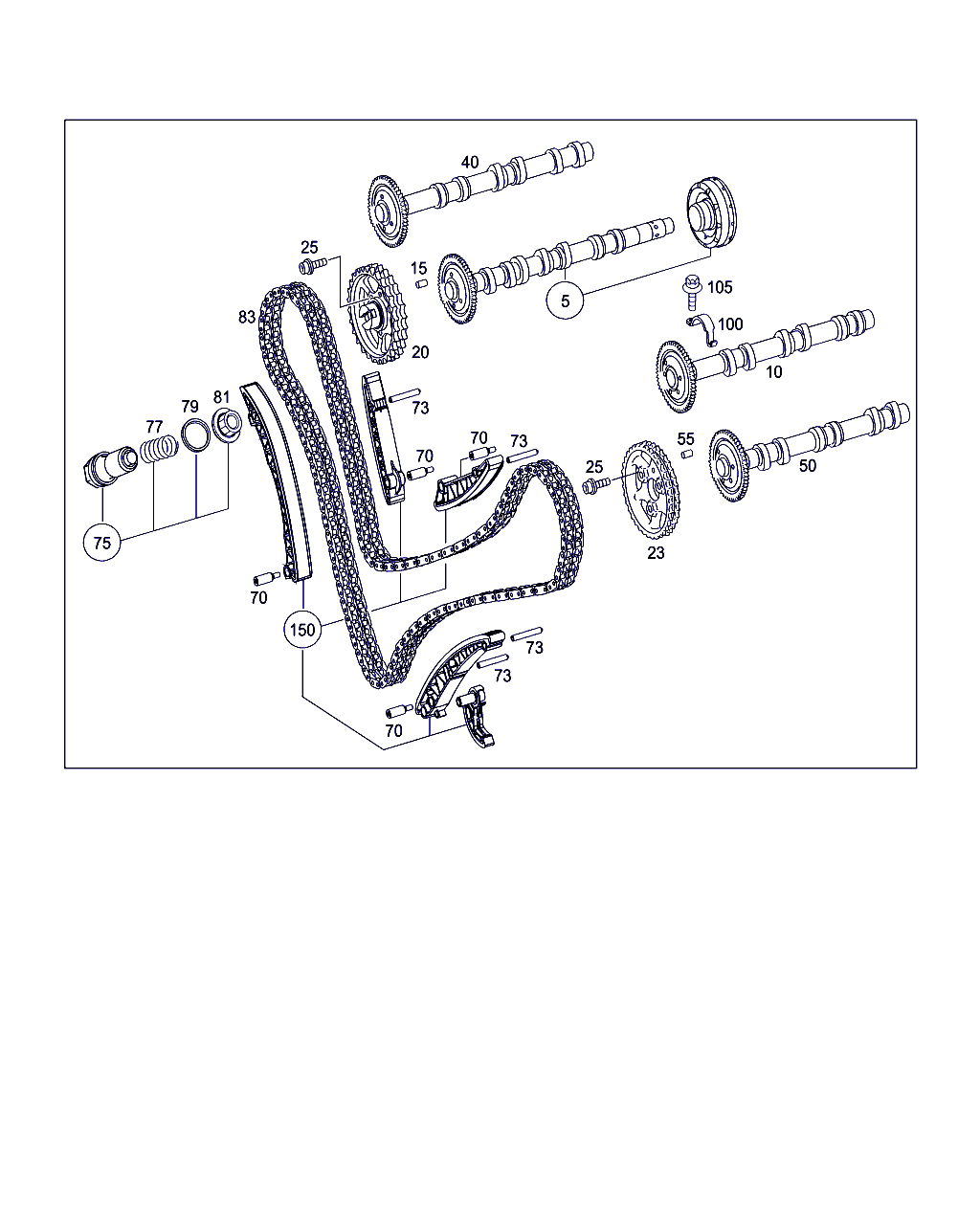 Mercedes-Benz A 642 052 17 01 - Sadales vārpstas piedziņas ķēdes komplekts autodraugiem.lv