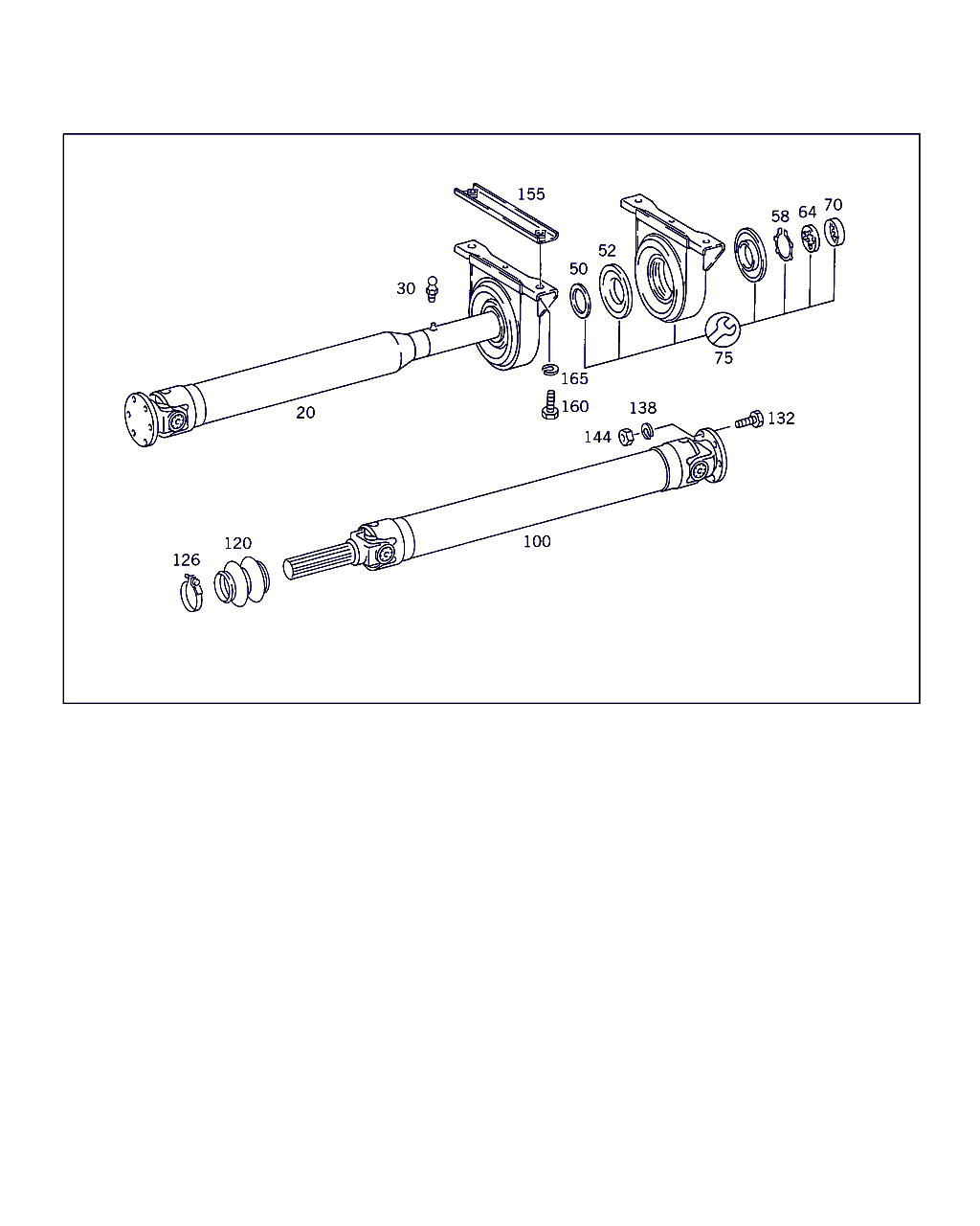 Mercedes-Benz A 601 586 00 41 - Piekare, Kardānvārpsta autodraugiem.lv