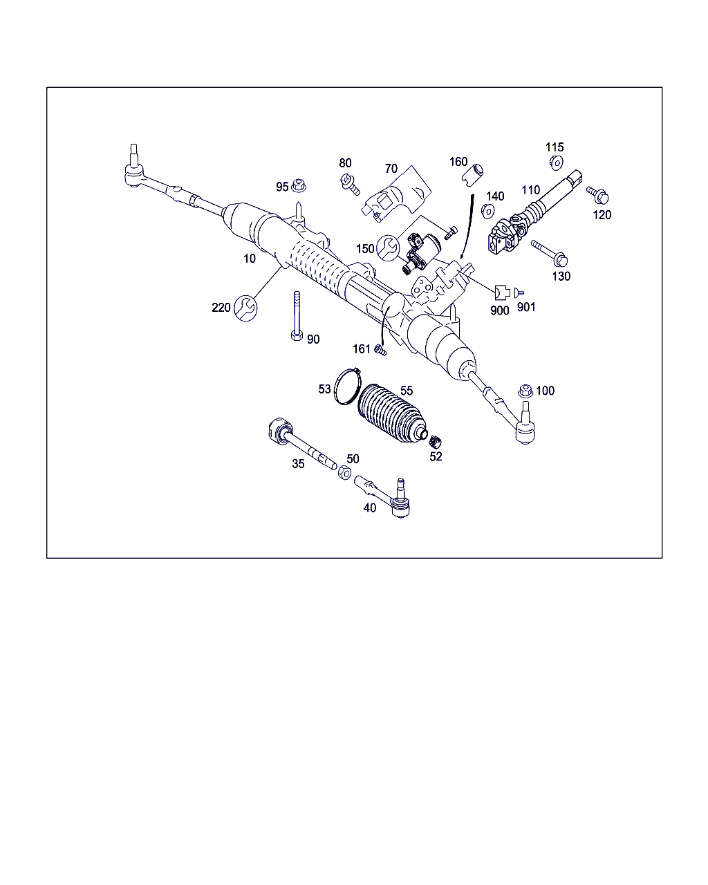 Mercedes-Benz A 221 460 49 00 - Stūres mehānisms autodraugiem.lv