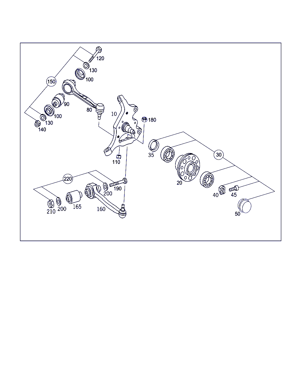 Mercedes-Benz A 203 333 02 14 - Piekare, Šķērssvira autodraugiem.lv