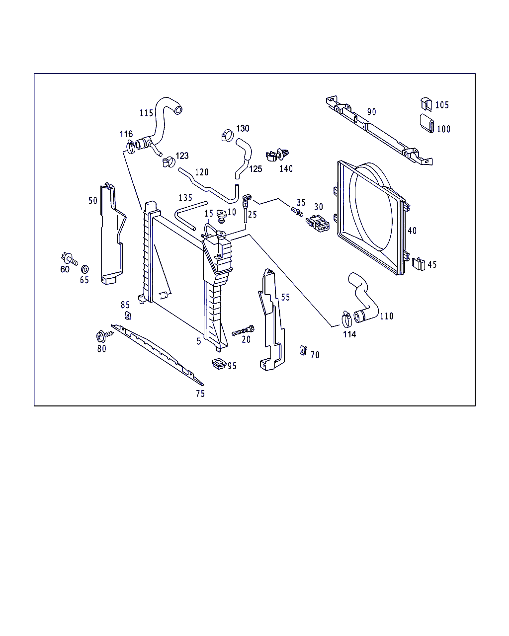 Mercedes-Benz A 638 504 02 12 - Piekare, Radiators autodraugiem.lv