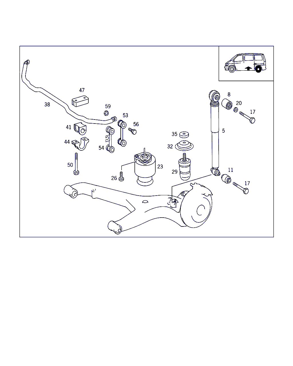 Mercedes-Benz A 638 326 02 81 - Bukse, Stabilizators autodraugiem.lv