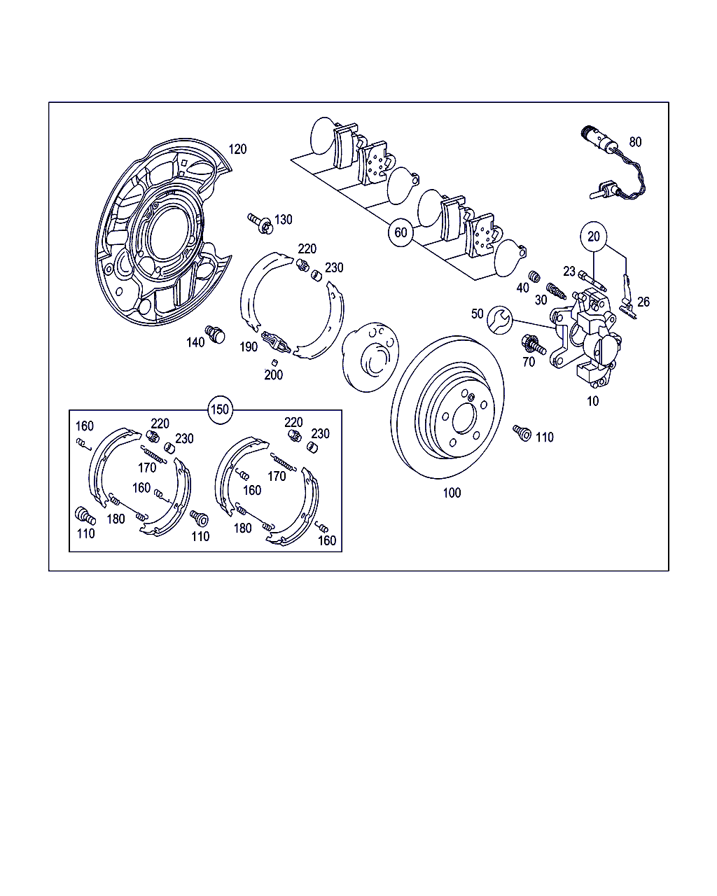 Mercedes-Benz A 000 421 32 74 - Piederumu komplekts, Disku bremžu uzlikas autodraugiem.lv