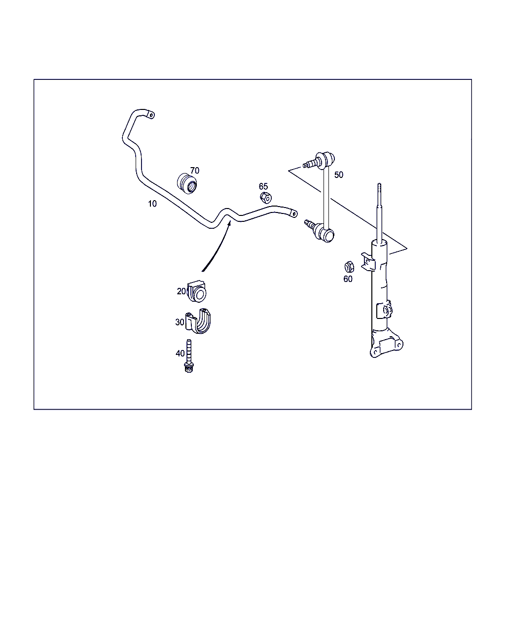 Mercedes-Benz A 203 320 28 89 - Stiepnis / Atsaite, Stabilizators autodraugiem.lv