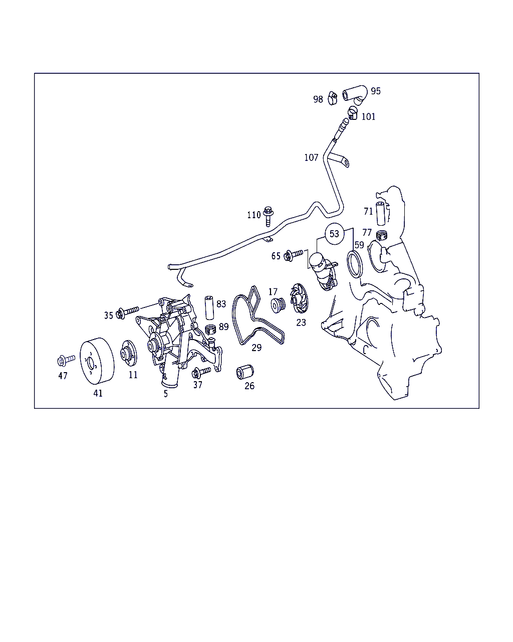 Mercedes-Benz A 112 200 14 01 - Ūdenssūknis autodraugiem.lv