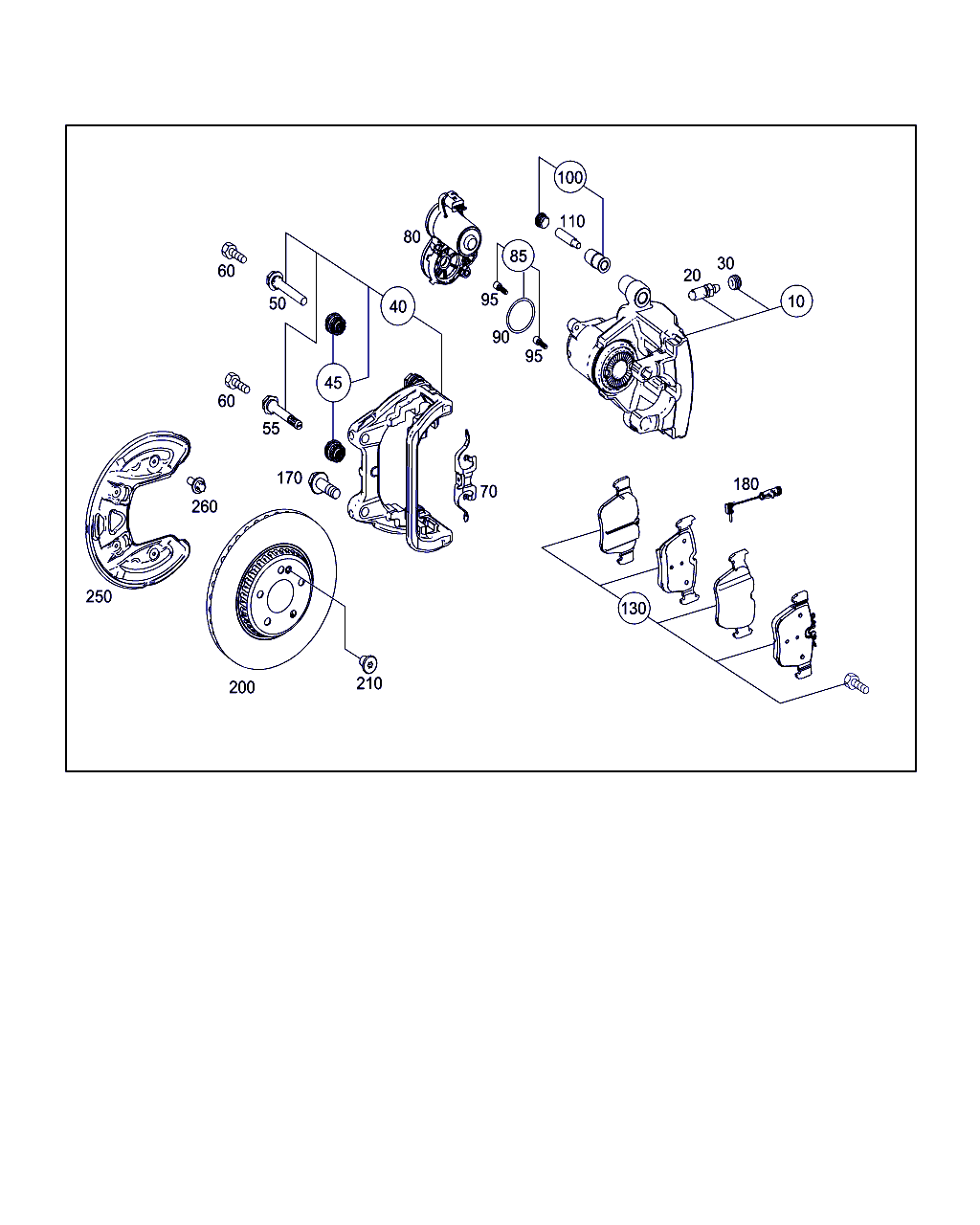 Mercedes-Benz A 000 420 59 00 - Bremžu uzliku kompl., Disku bremzes autodraugiem.lv