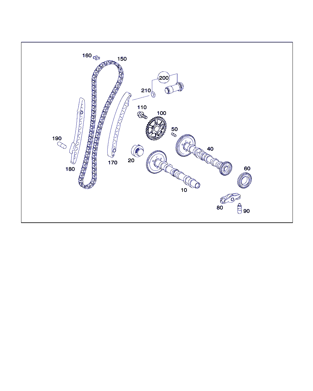 Mercedes-Benz A 640 050 04 16 - Mierinātājsliede, GSM piedziņas ķēde autodraugiem.lv