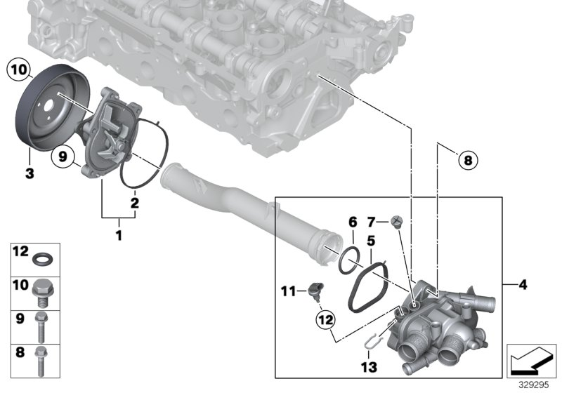 BMW 11 51 7 619 020 - Piedziņas skriemelis, Ūdenssūknis autodraugiem.lv