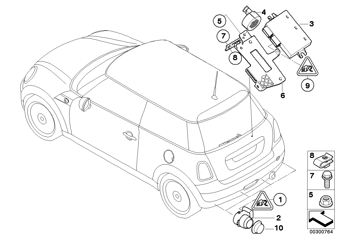 Mini 6620 6 934 308 - Devējs, Parkošanās palīgsistēma autodraugiem.lv