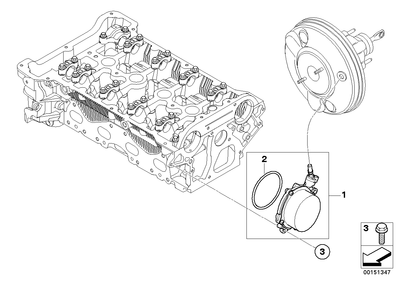 BMW Motorcycles 11 66 7 556 919 - Vakuumsūknis, Bremžu sistēma autodraugiem.lv