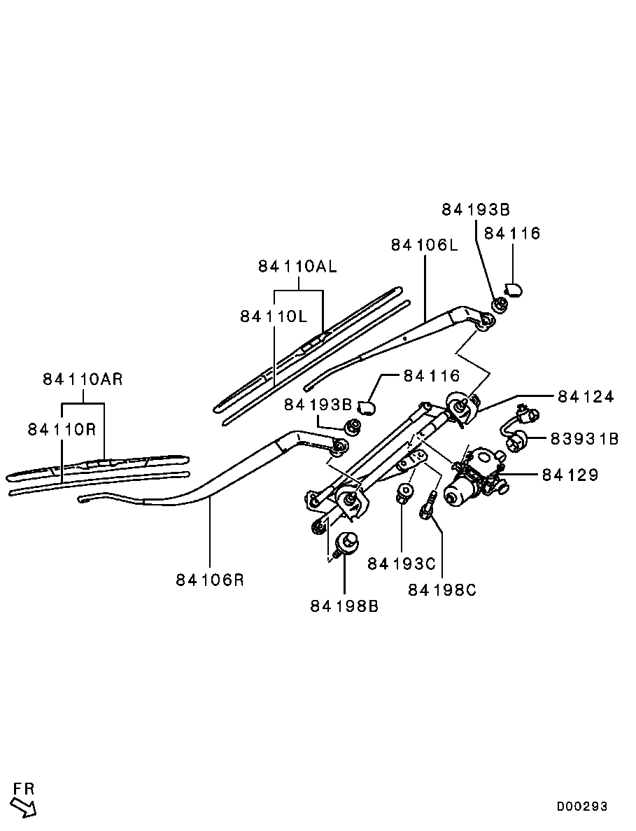 Mitsubishi 8250B037 - Stikla tīrītāja slotiņa autodraugiem.lv