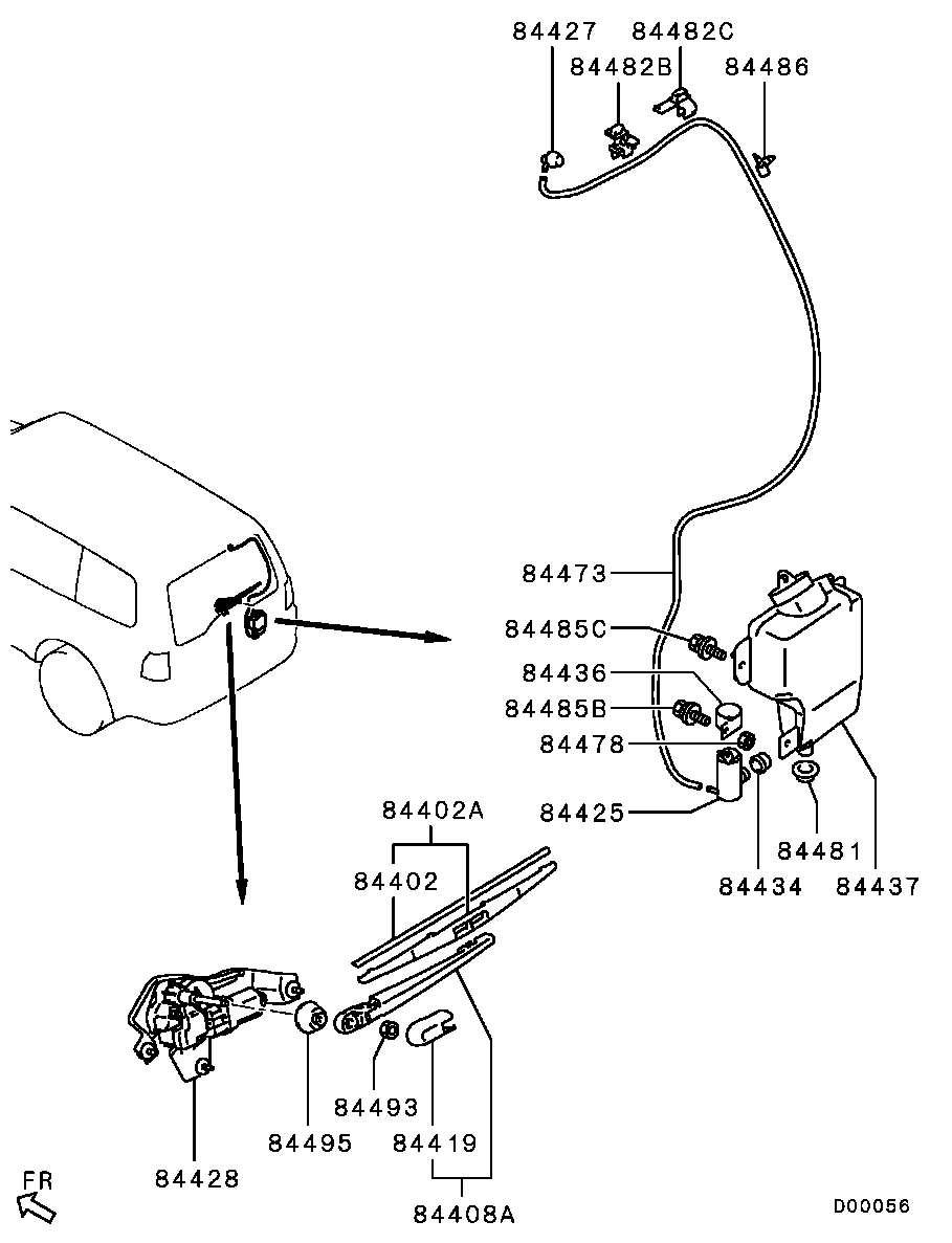 Mitsubishi MR339997 - Stikla tīrītāja slotiņa autodraugiem.lv