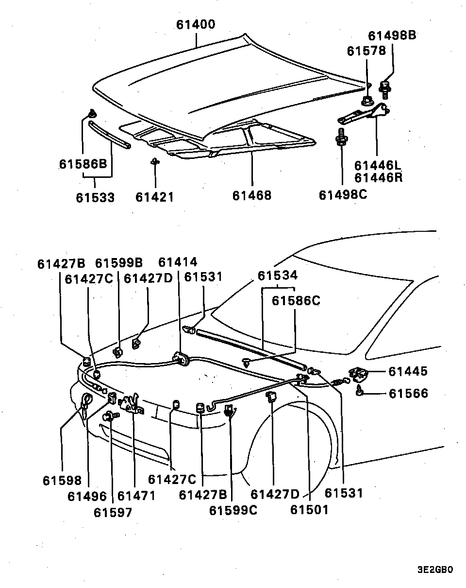 Mitsubishi MB270319 - CLIP,HOOD LOCKING autodraugiem.lv