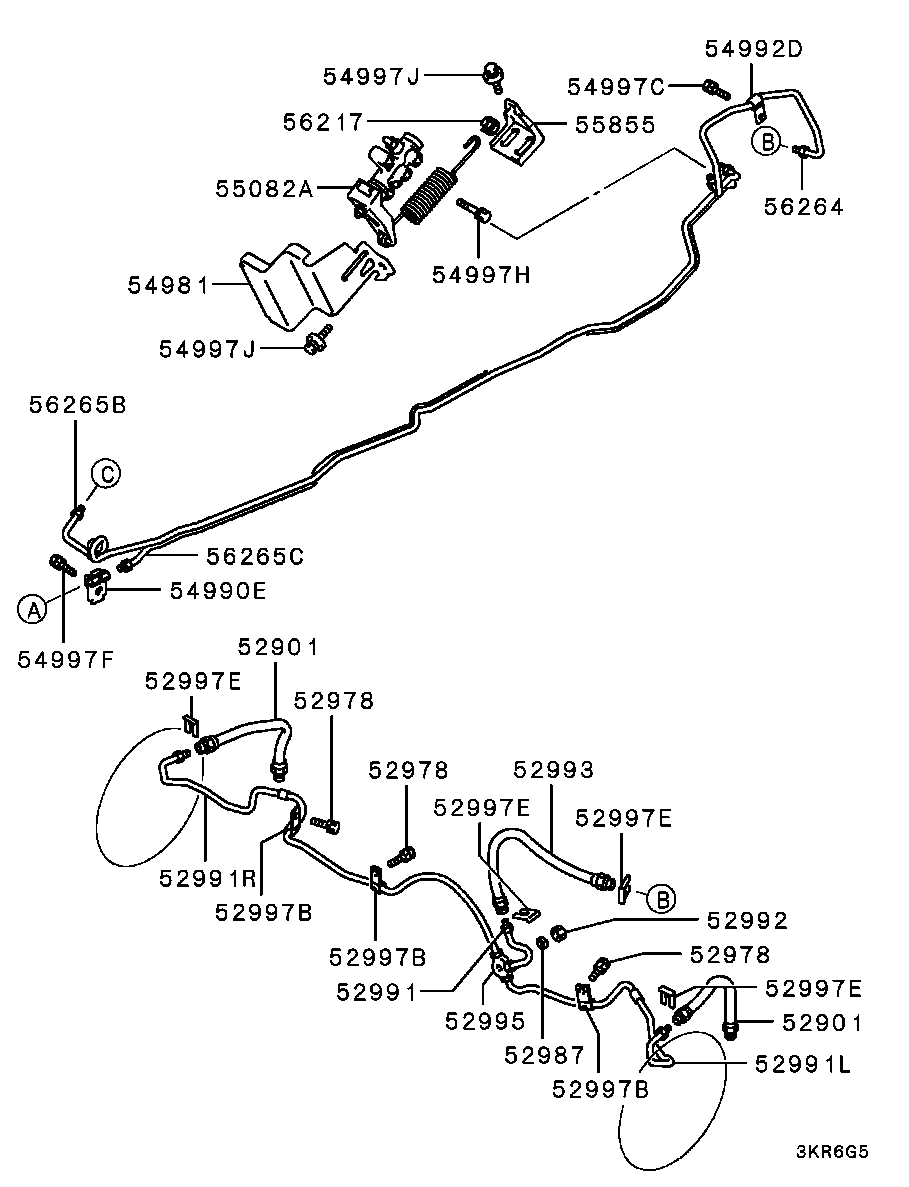 Mitsubishi MB857556 - Bremžu šļūtene autodraugiem.lv