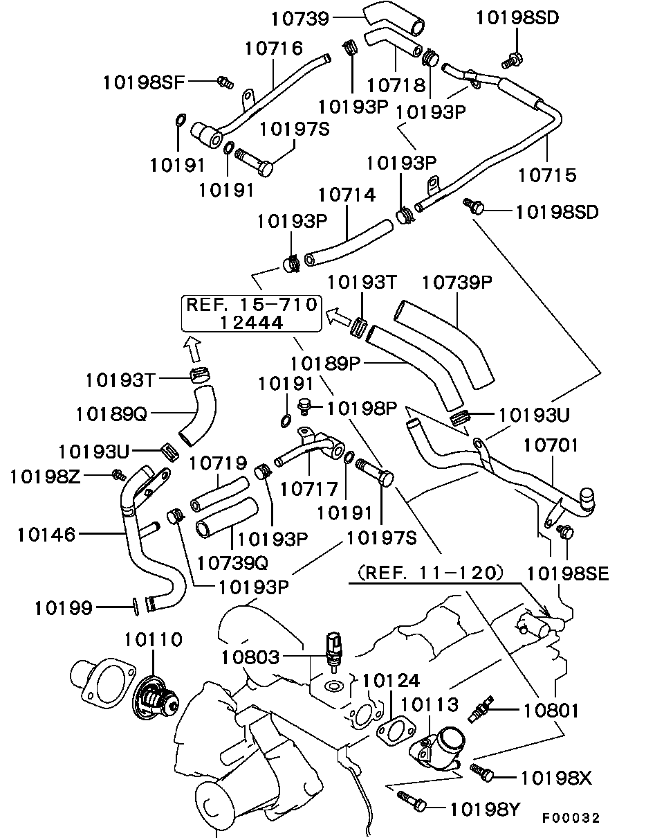 Mitsubishi MD030763 - Blīve, Ieplūdes kolektors autodraugiem.lv