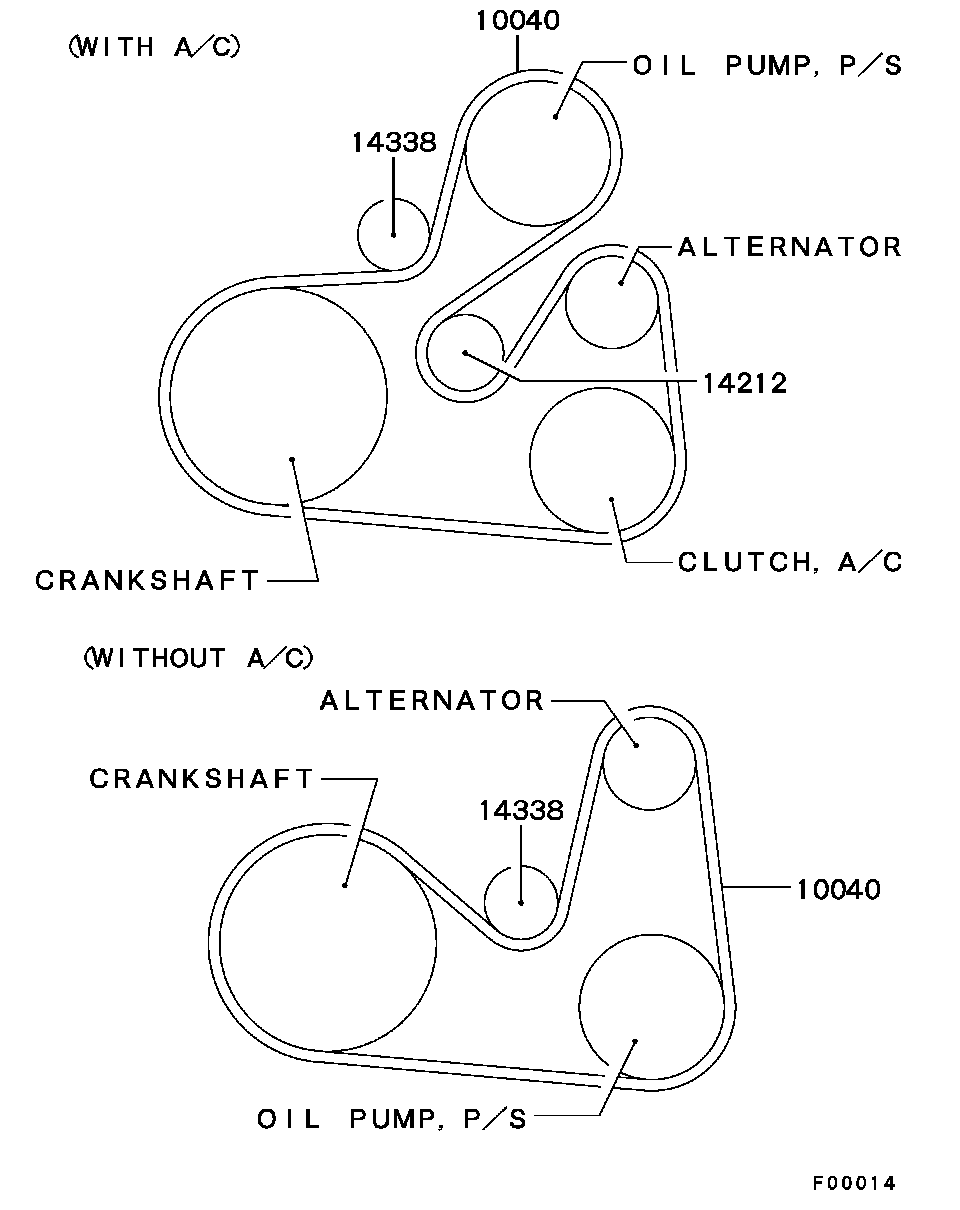 Mitsubishi MW30638573 - Parazīt / Vadrullītis, Ķīļrievu siksna autodraugiem.lv