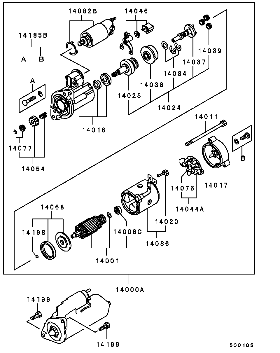 Mitsubishi ME 201650 - Starteris autodraugiem.lv