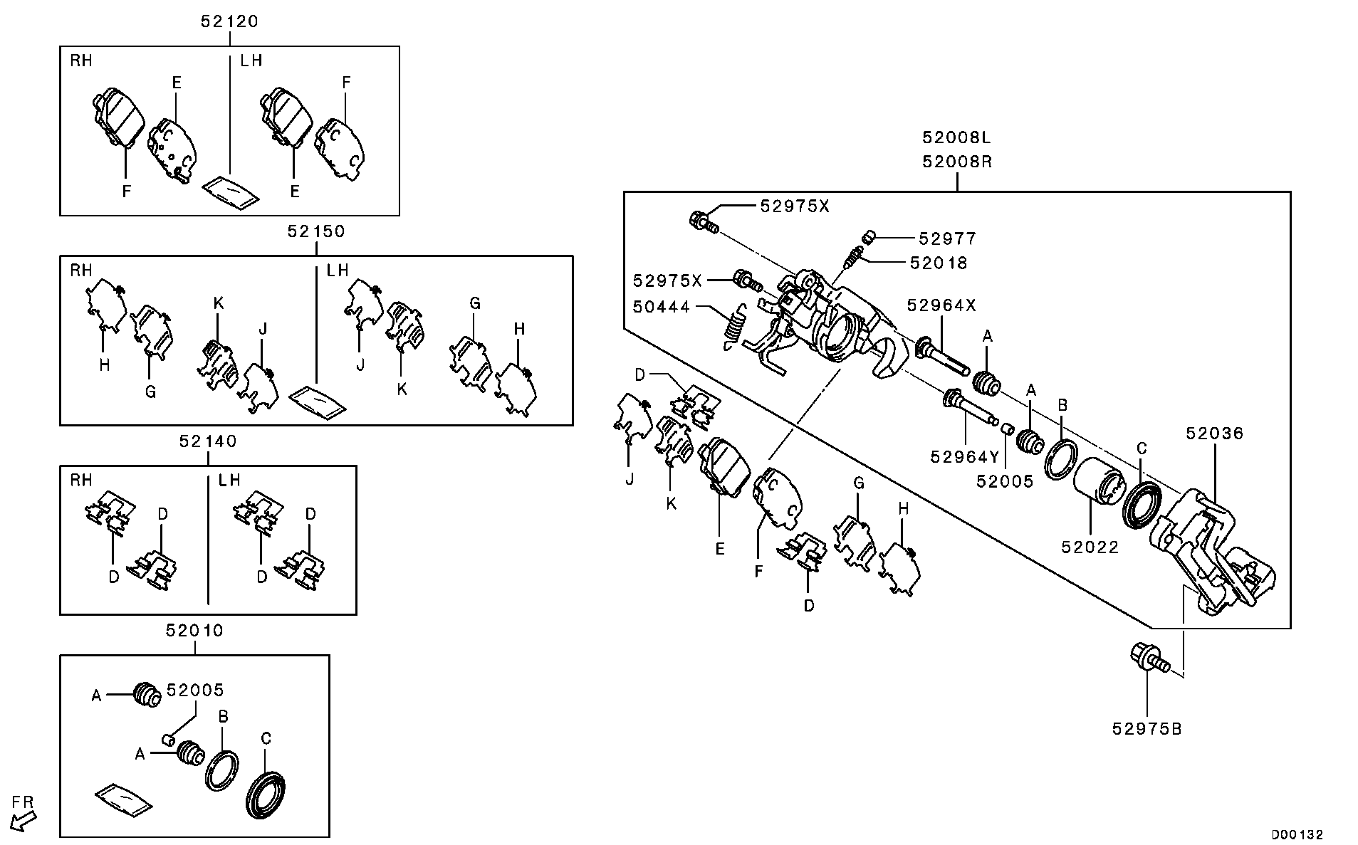 Mitsubishi 4605B650 - Bremžu suports autodraugiem.lv